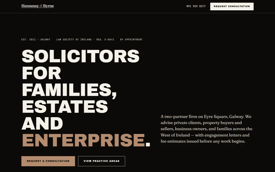 Solicitors — Swiss authority style sample