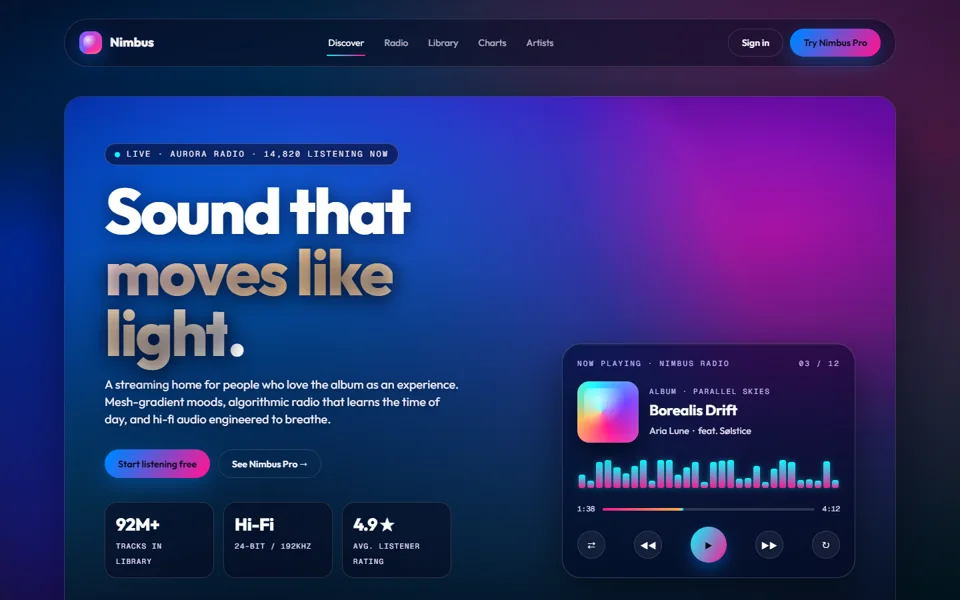 Website concept preview