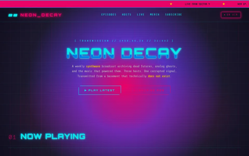 Website concept preview